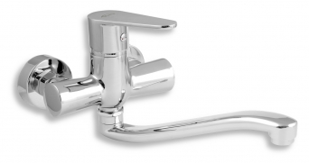 WALL-MOUNTED BASIN MIXER TITANIA FRESH CHROME