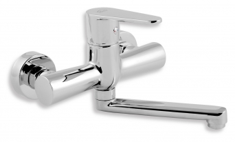 FRESH Wall-mounted washbasin or sink mixer, chrome