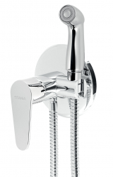 TITANIA FRESH concealed bidet mixer with accessories, chrome