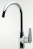 TITANIA FRESH standing sink mixer, swivel spout, high, chrome #1