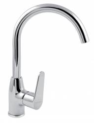 TITANIA FRESH standing sink mixer, swivel spout, high, chrome