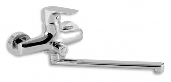 TITANIA NICE wall-mounted bath mixer, without shower set, swivel spout, chrome