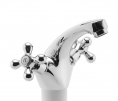 BASIN MIXER WITHOUT POP-UP WASTE RETRO II CHROME #1