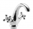 Wash basin mixer without pop-up waste, chrome #1