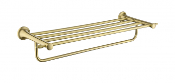 ANTICA double towel rack, old bronze