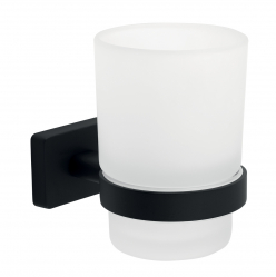 GRETA Toothbrush holder, black matt