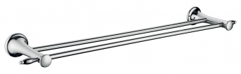 RETRO towel rail double 600 mm, chrome