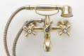 ANTICA wall-mounted bath mixer, with accessories, bronze #2