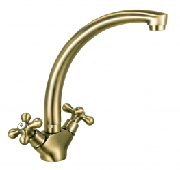 ANTICA standing sink mixer, bronze