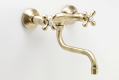 ANTICA wall-mounted sink mixer, swivel spout, bronze #1