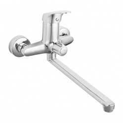 FERRO ONE wall-mounted washbasin mixer, swivel spout, chrome