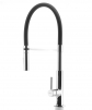 LIBRETTO sink mixer, flexible pull-out black spout, chrome #2