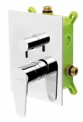 TITANIA FRESH 2-functions concealed shower mixer, box kit, chrome