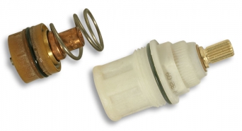 CARTRIDGE AND HANDLE FOR THERMOSTATIC MIXERS