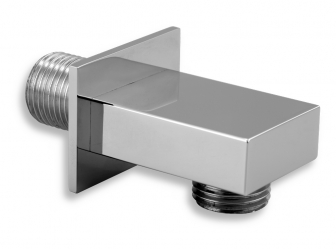 WALL-MOUNTED SHOWER OUTLET SQUARE CHROME