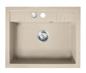 Granite sink with 1 bowl 48x58 Mezzo II, sand