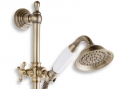 1-function shower set with slide bar, old bronze #1