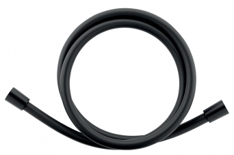 Plastic shower hose, 150 cm, black