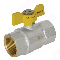 Gas ball valve FF - butterfly 1/2