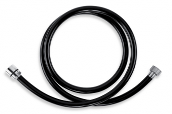 SHOWER HOSE PLASTIC 150 CM BLACK-CHROME