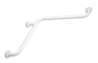 GRAB BAR CORNER POLISHED WHITE