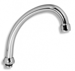 Mixer spout, chrome 