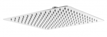 Rainfall shower head, square 300 x 300 mm, stainless steel, chrome