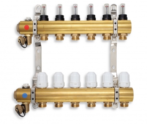 MANIFOLD 02-WAYS WITH STOP VALVES