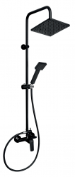 Shower set + shower mixer 38062, black