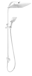 Shower set for mixer with upper outlet, chrome