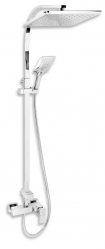 Shower set + shower mixer with upper outlet 36062