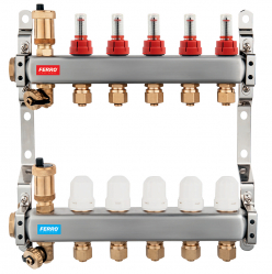 MANIFOLD 02-WAYS WITH STOP VALVES