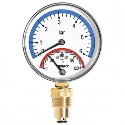 TERMOMANOMETER 80MM1/2