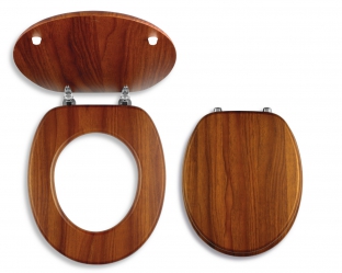 TOILET SEAT DARK OAK 2