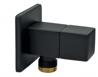 QUADRO angle valve, G1/2 x 3/8, black